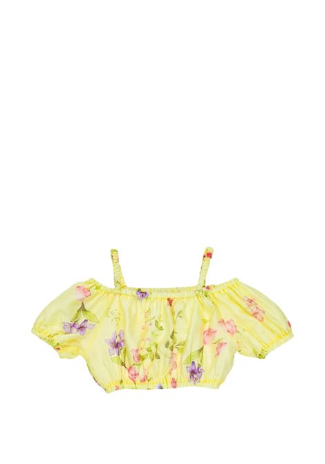 Top a fiori Lù-Lù BY MISS GRANT | LL4398GIALLO